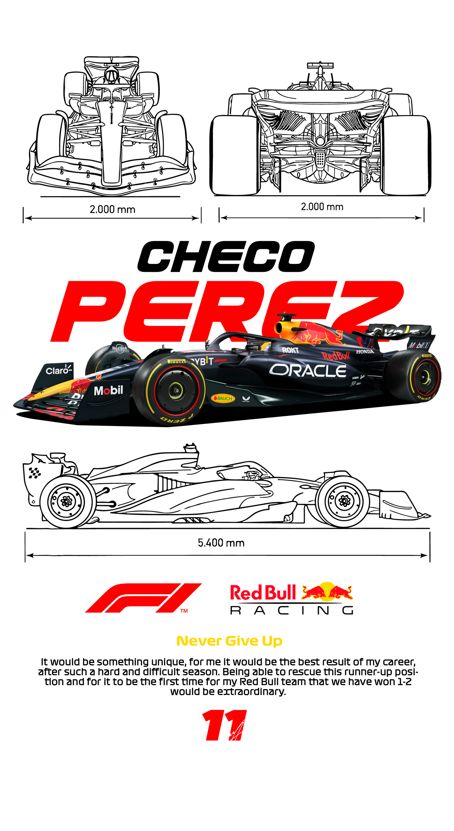Plantilla de Diseño para Estampar en Playeras Fórmula 1 Checo – ¡Crea Camisetas Únicas!