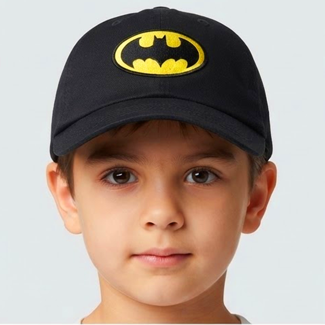 Gorra Batman Color Negro Infantil Con Parche 3D