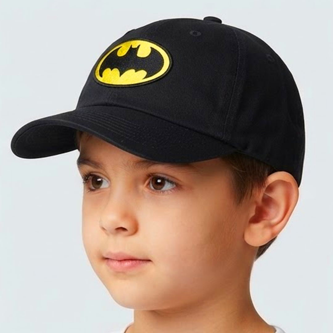 Gorra Batman Color Negro Infantil Con Parche 3D