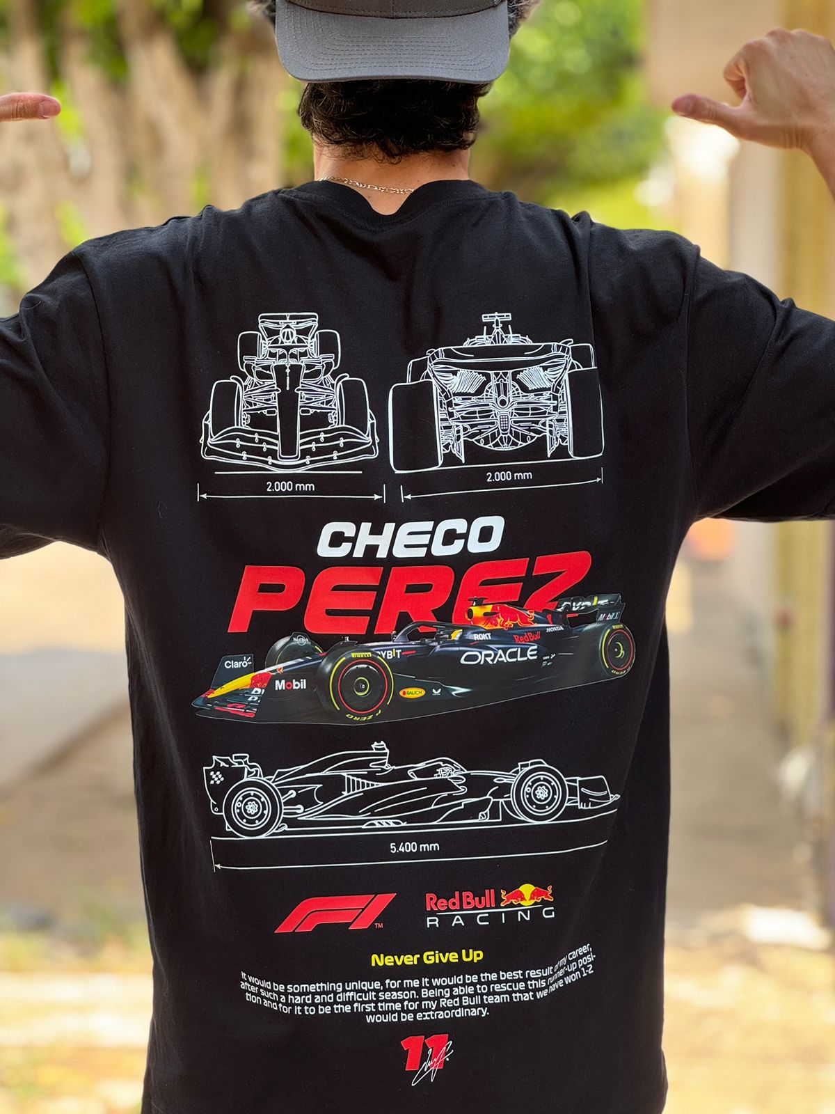 Playera Oversize Team F1 Checo Pérez