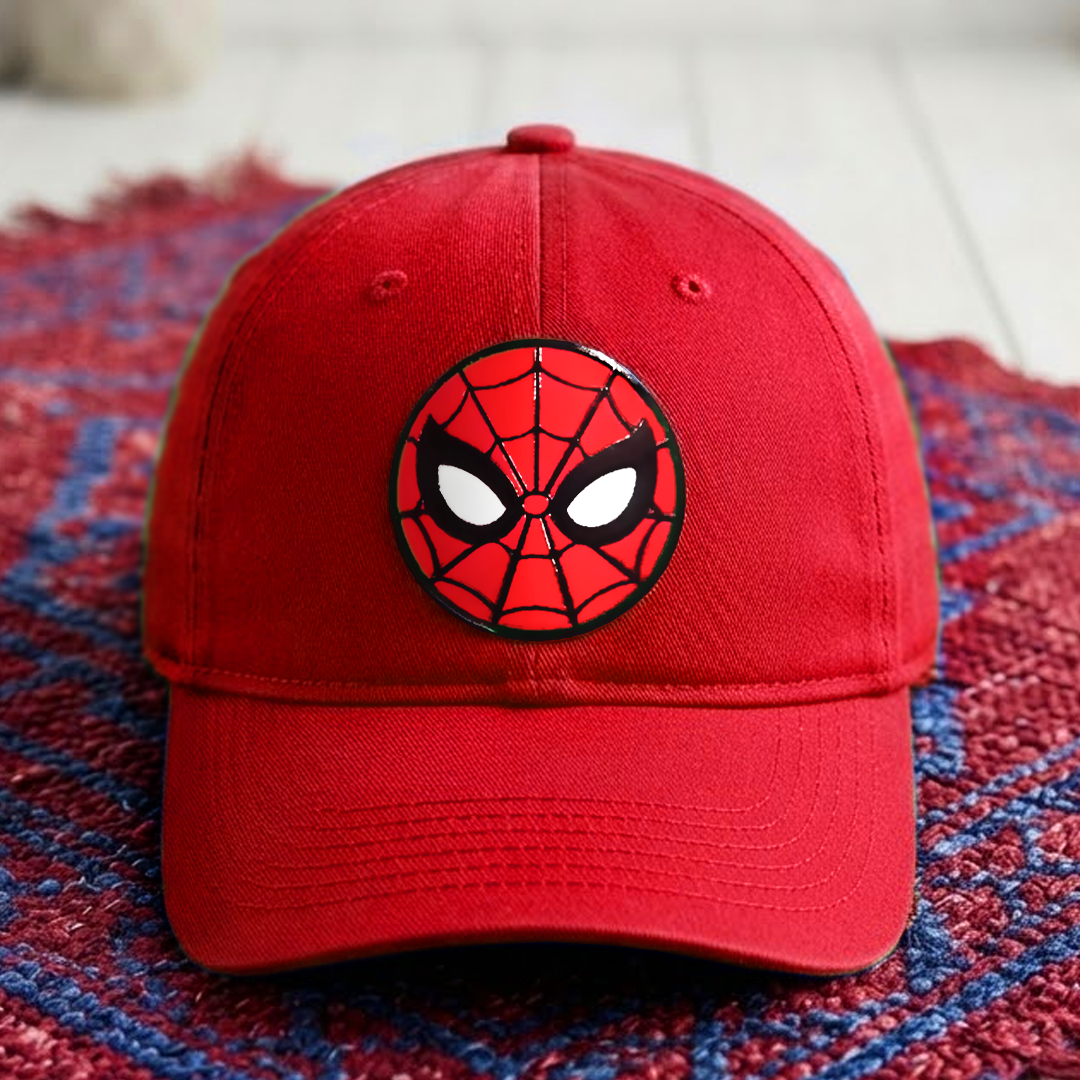 Gorra Infantil con Parche 3D Spider-Man Rojo