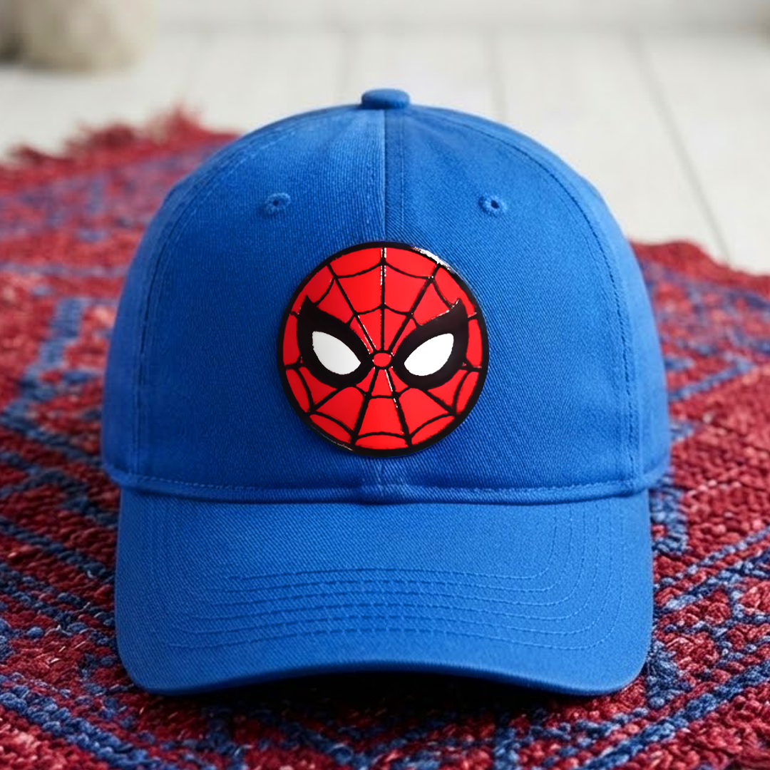 Gorra Infantil con Parche 3D Spider-Man Azul