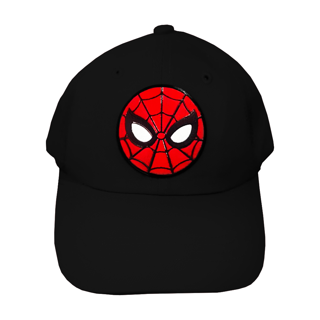 Gorra Infantil con Parche 3D Spider-Man Negro
