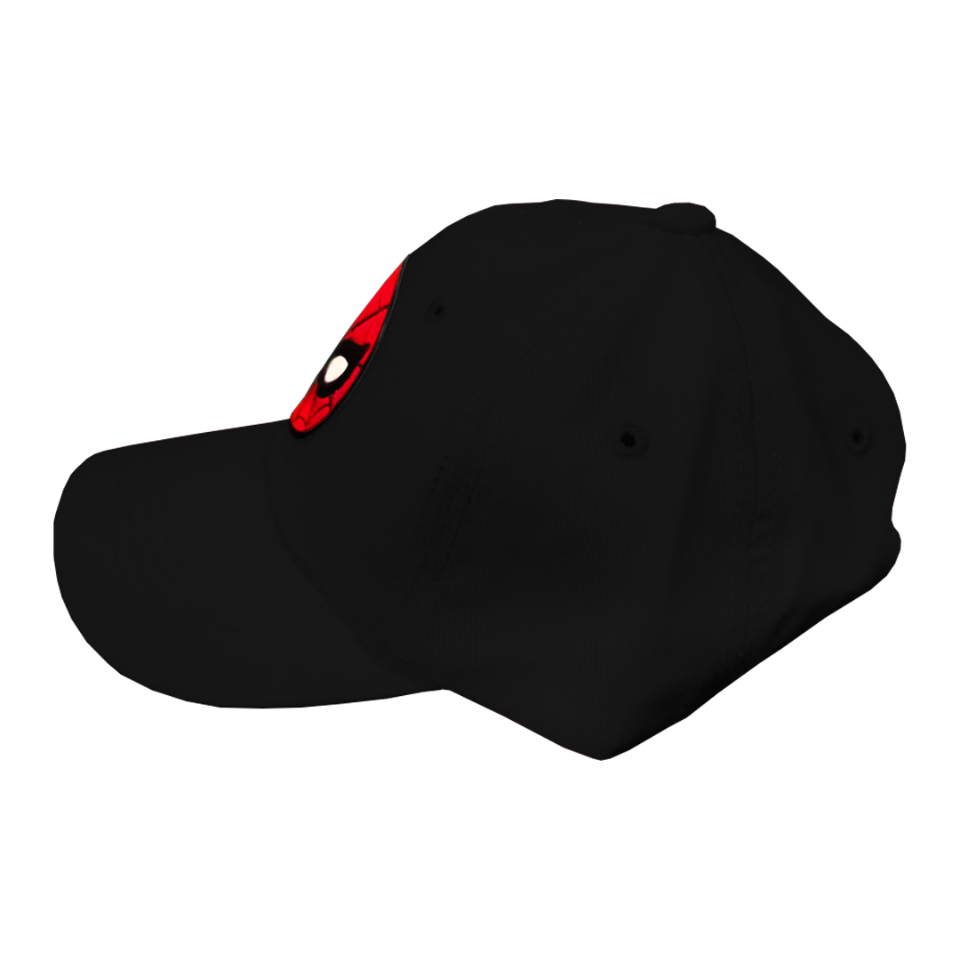 Gorra Infantil con Parche 3D Spider-Man Negro