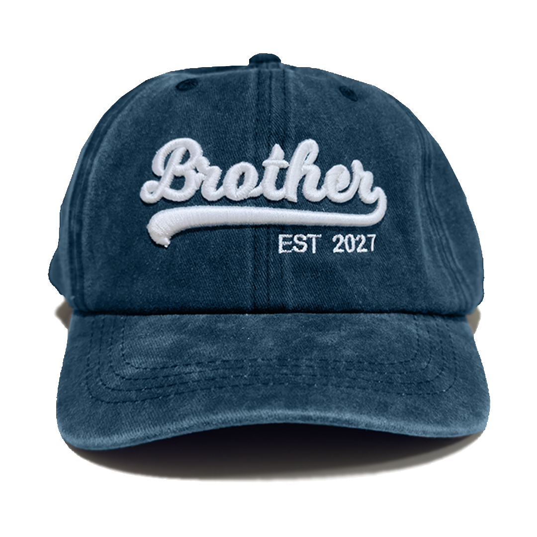 Kit 2 Gorras Brother Est.2027 Marino Deslavado