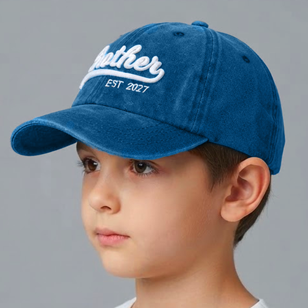 Kit 4 Gorras Dad, Mom, Brother, Sister 2027 Marino