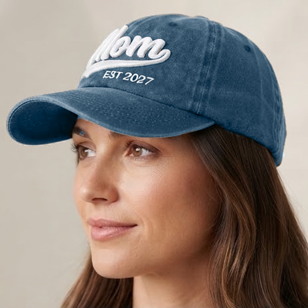 Kit 4 Gorras Dad, Mom, Brother, Sister 2027 Marino