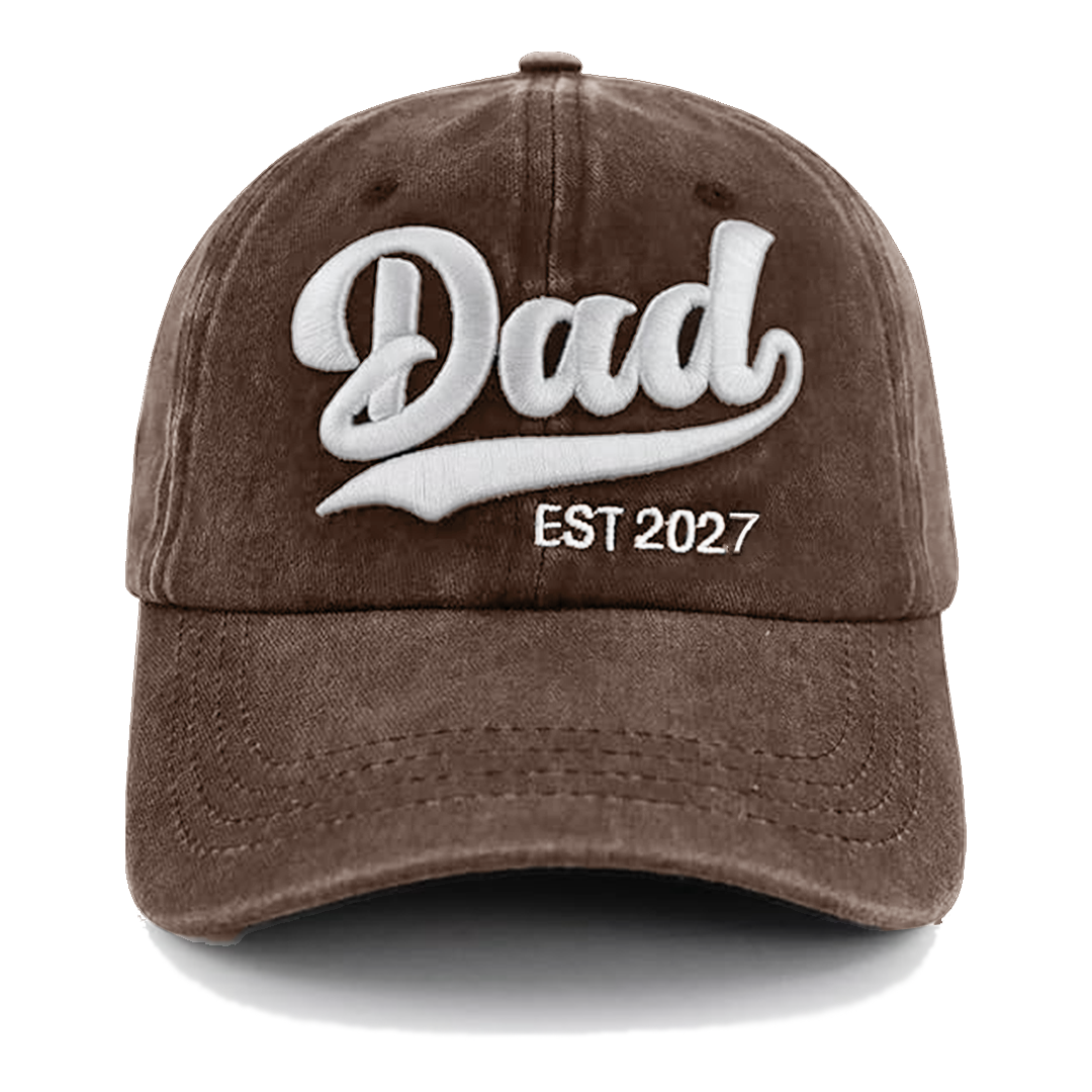 Gorras de Revelación Mom&Dad 2027 Marrón Deslavado