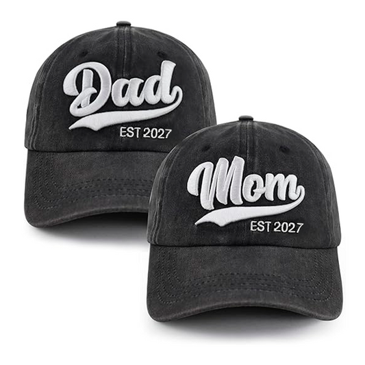 Gorras de Revelación Mom&Dad 2027