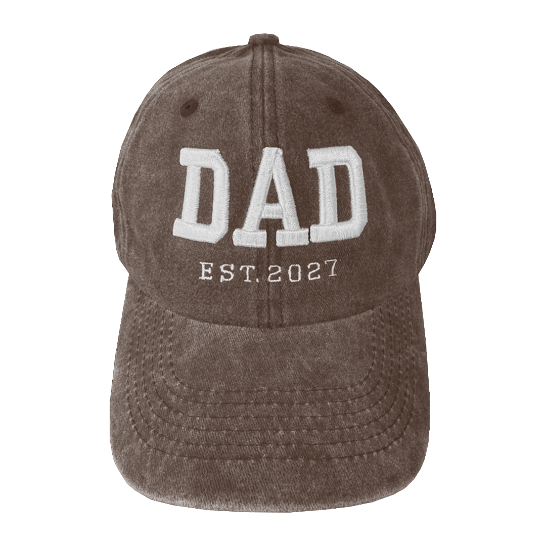 Gorras Mom&Dad Est. 2027 Marrón deslavado
