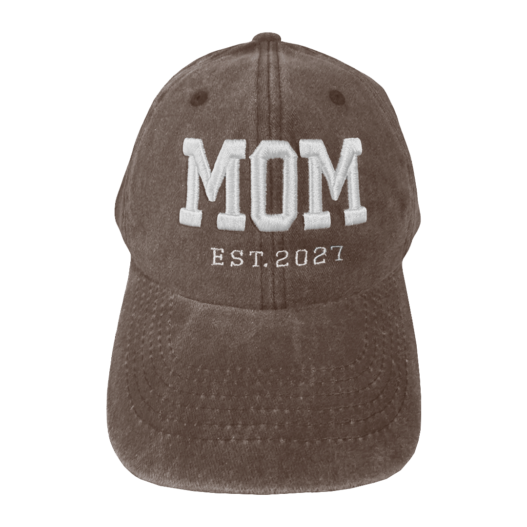 Gorras Mom&Dad Est. 2027 Marrón deslavado