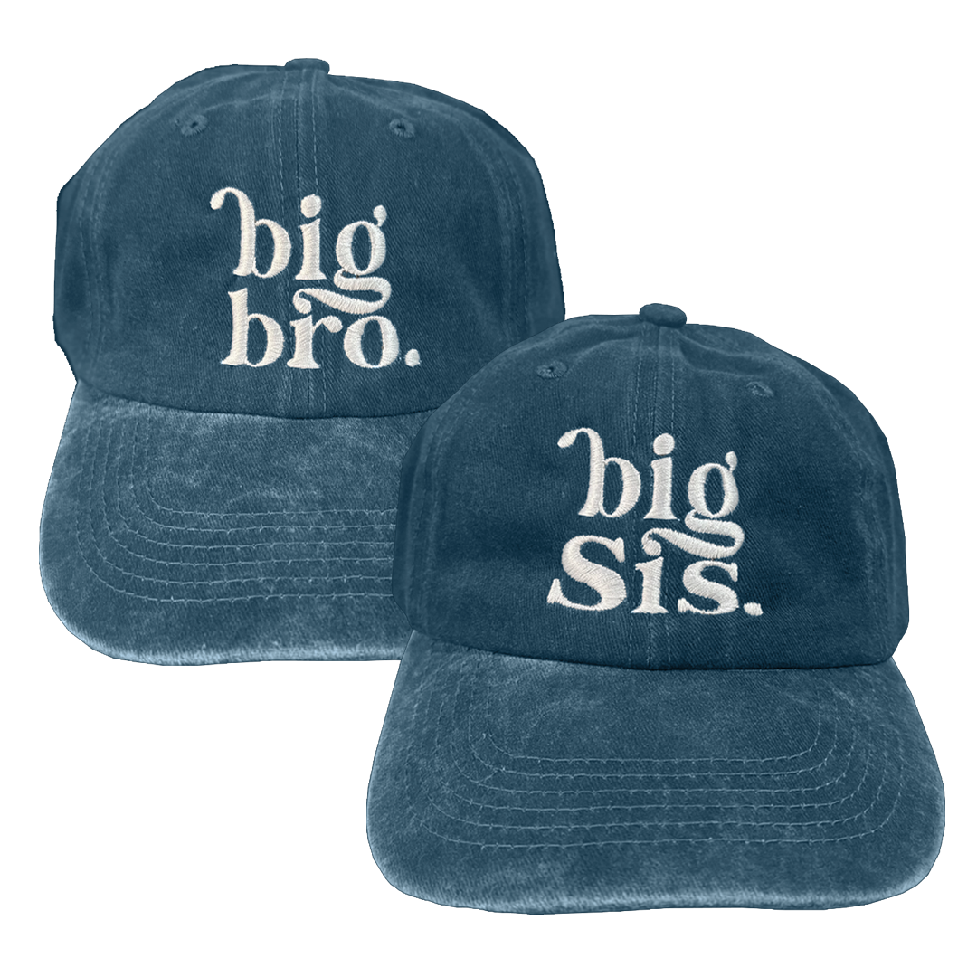 Kit 2 Gorras BigBro, BigSis Marino
