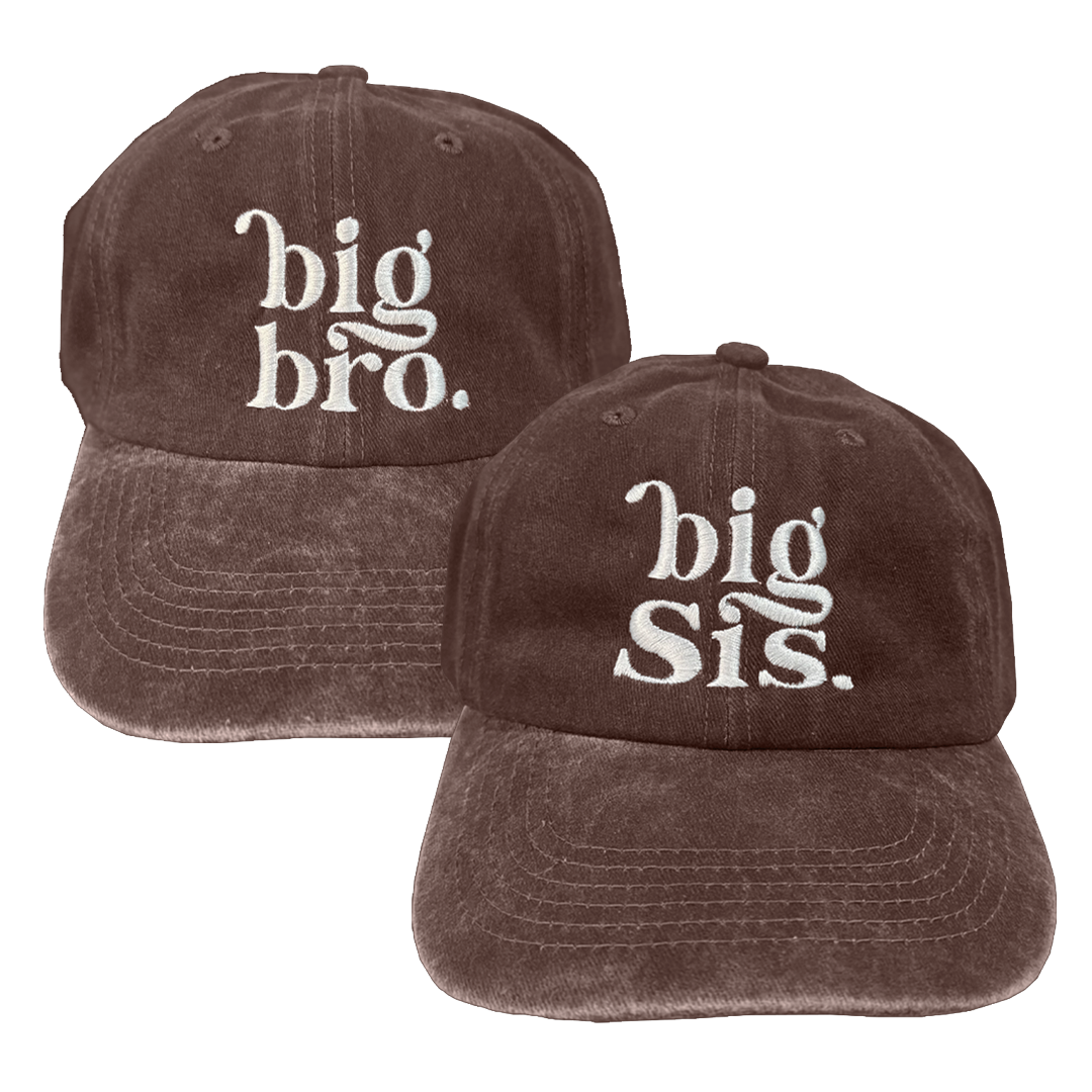 Kit 2 Gorras BigBro, BigSis Marrón