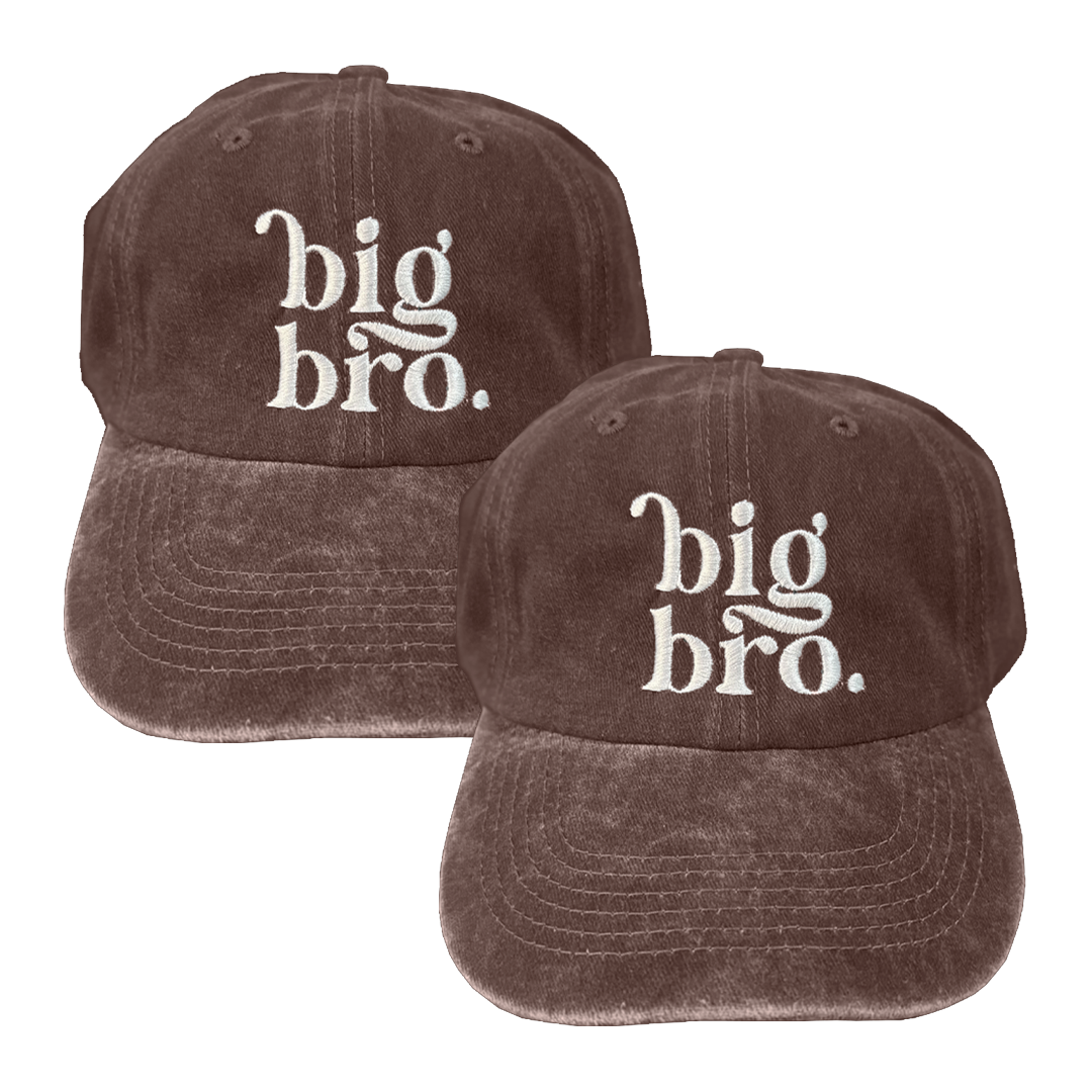 Kit 2 Gorras BigBro - Hermano Mayor Marrón