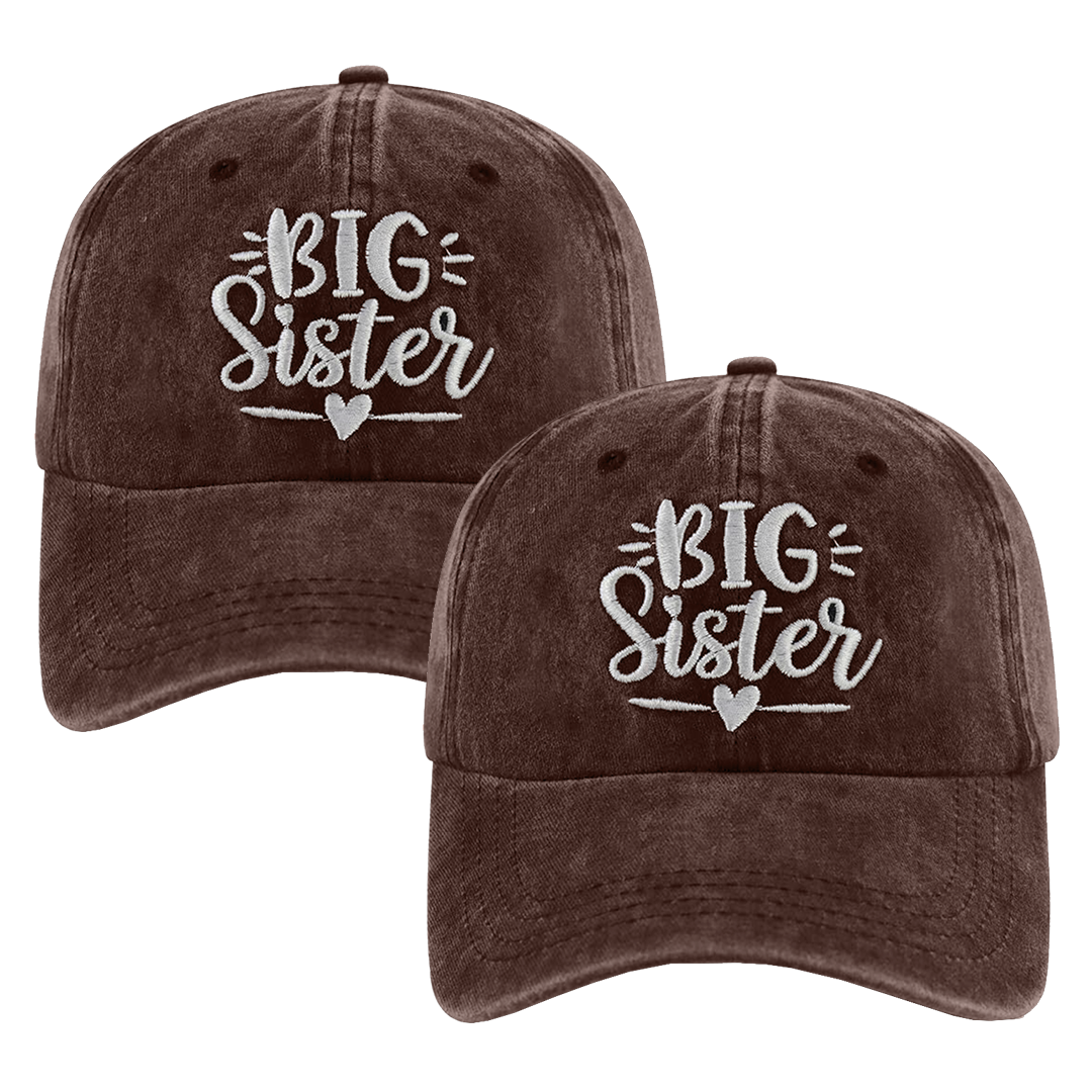 Kit 2 Gorras Big Sister Marrón