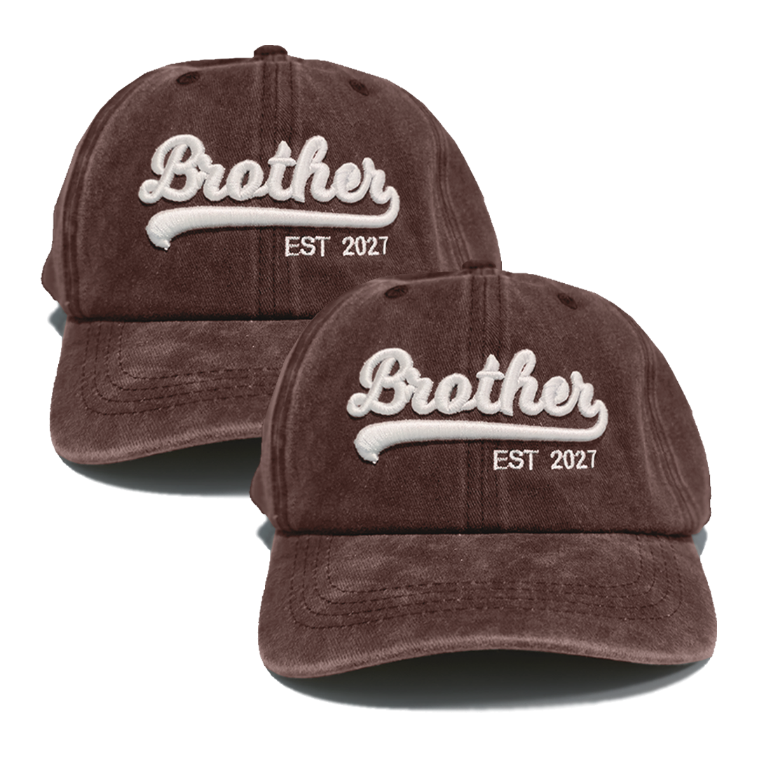 Kit 2 Gorras Brother Est.2027 Marrón