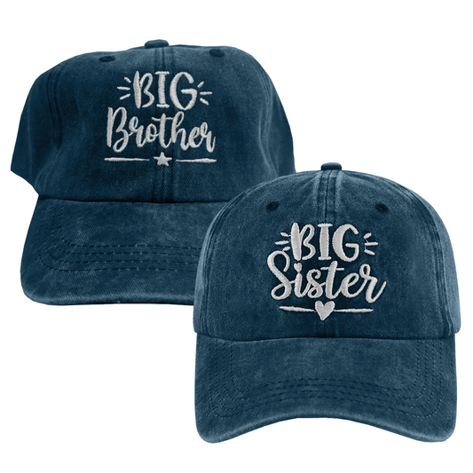 Kit 2 Gorras Big Brother, Big Sister Marino