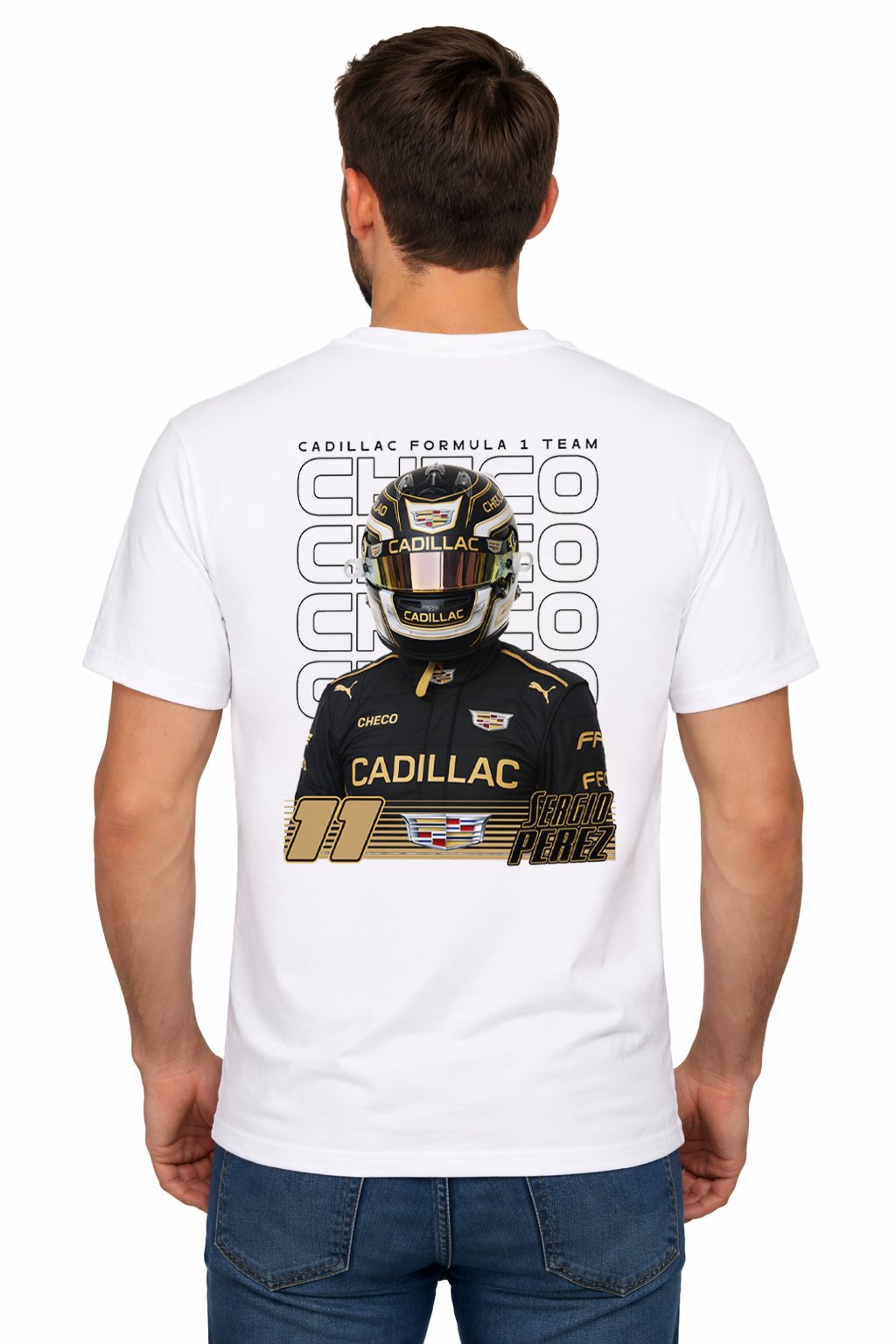 Playera F1 Team Cadillac F1 Checo Pérez