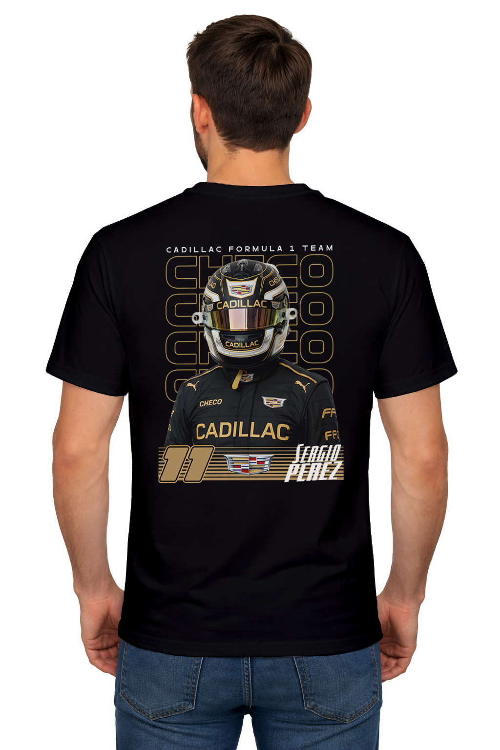 Playera F1 Team Cadillac F1 Checo Pérez