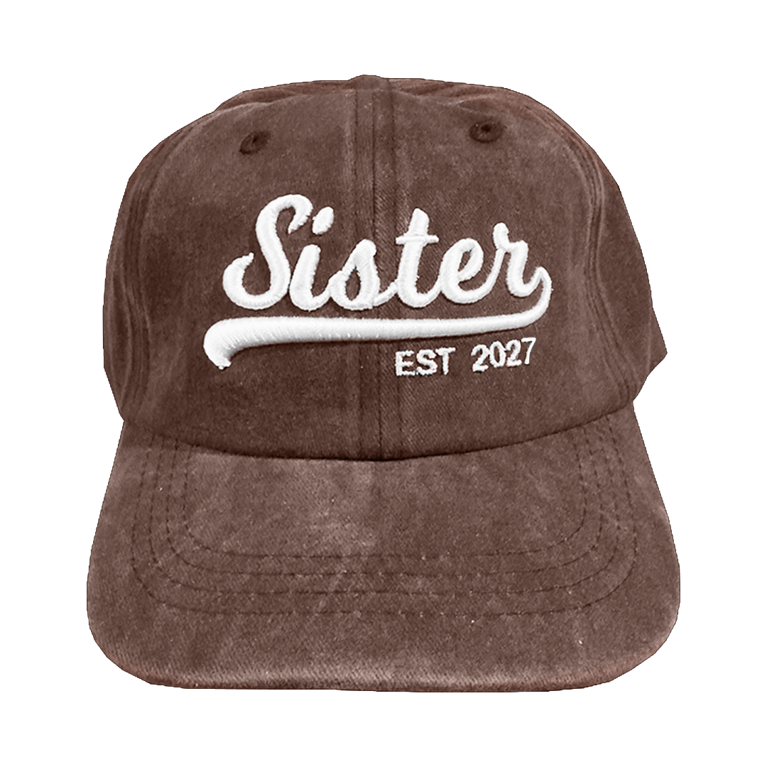 Kit 2 Gorras Brother, Sister Est.2027 Marrón